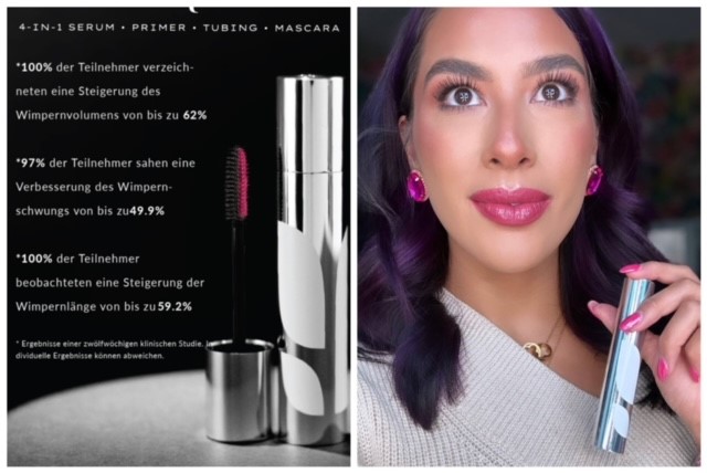 Younique Quadra 4 in 1 Serum Primer Tubing Mascara Vorteile Studie