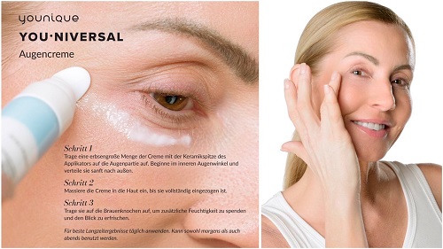 Younique Youology Augencreme vorher nachher Anwendung Erfahrungsbericht