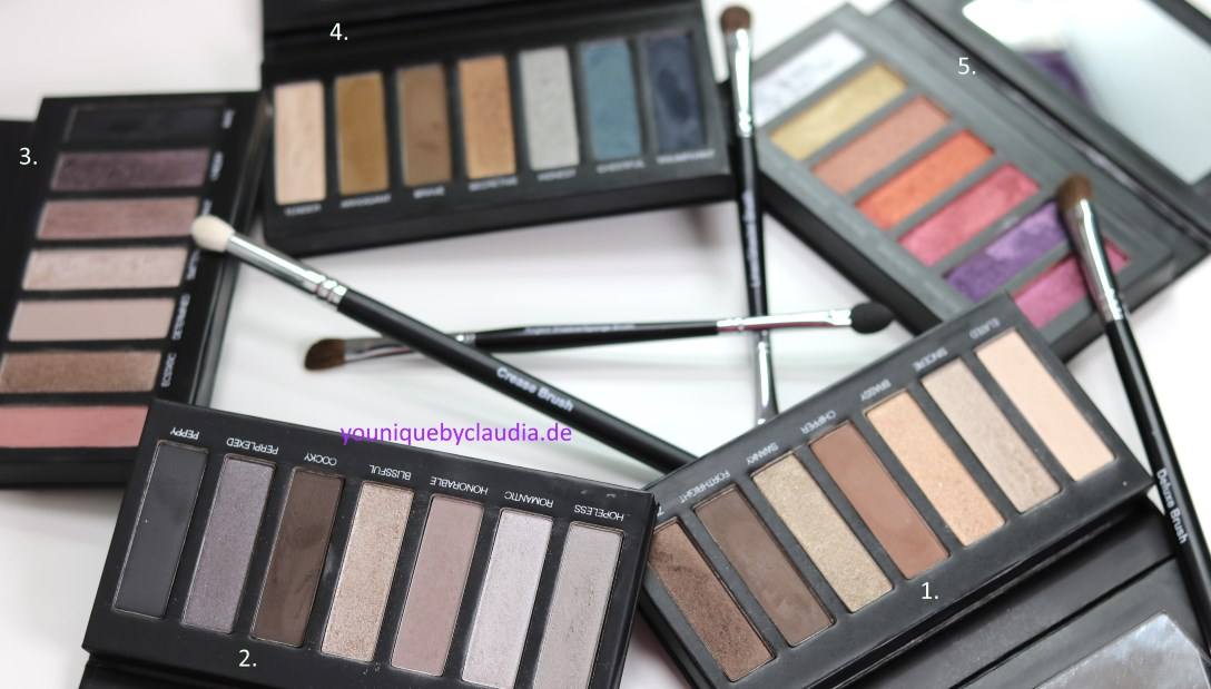 Lidschattenpaletten 05 2017 im Kreis