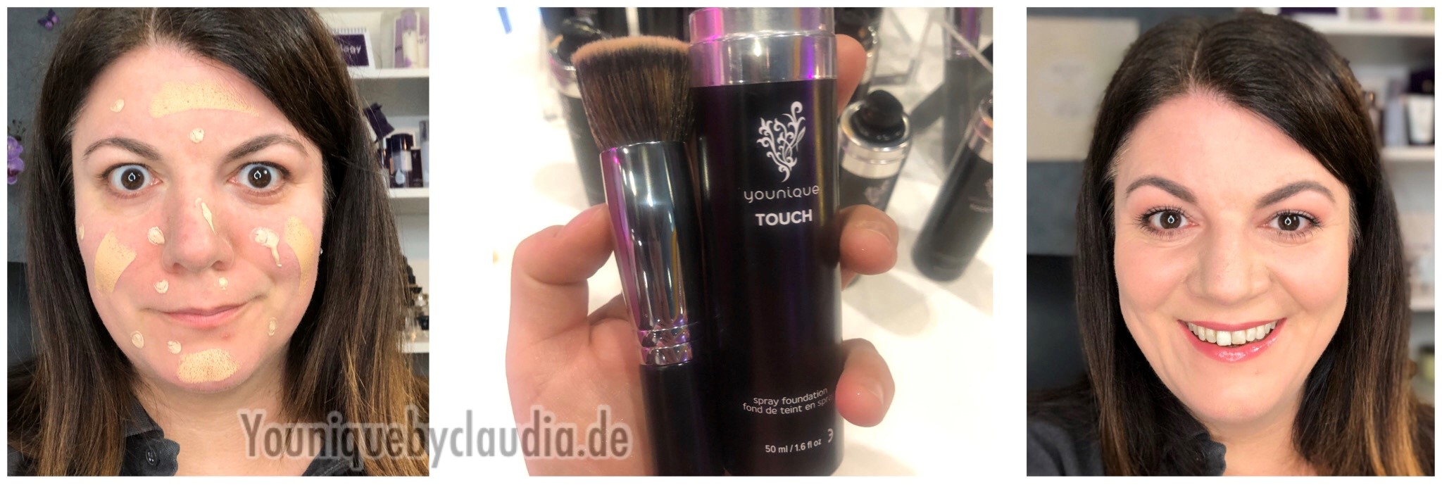 Younique Kabuki Pinsel Sprayfoundation Erfahrungsbericht
