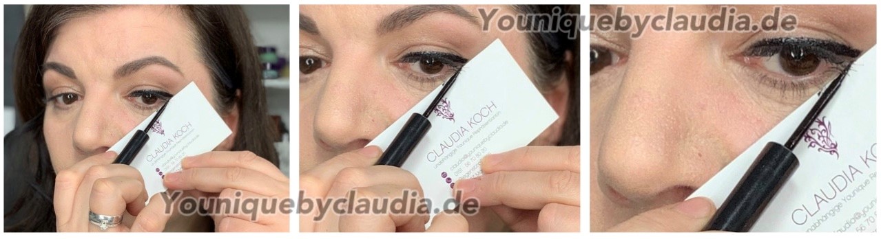 Younique Eyeliner Visitenkartentrick