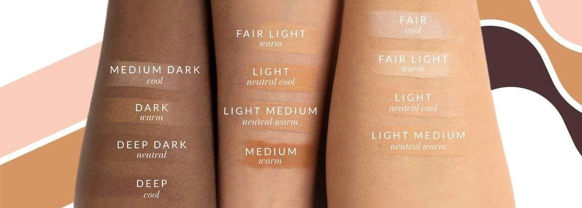 Younique BareYou BB Tinted Moisturizer getönte Feuchtigkeitscreme 2023 neue Version LSF 30 9 Farben Swatches groß
