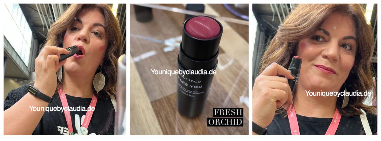 Younique BareYou All in one Color Stick fresh Orchid Anwendung