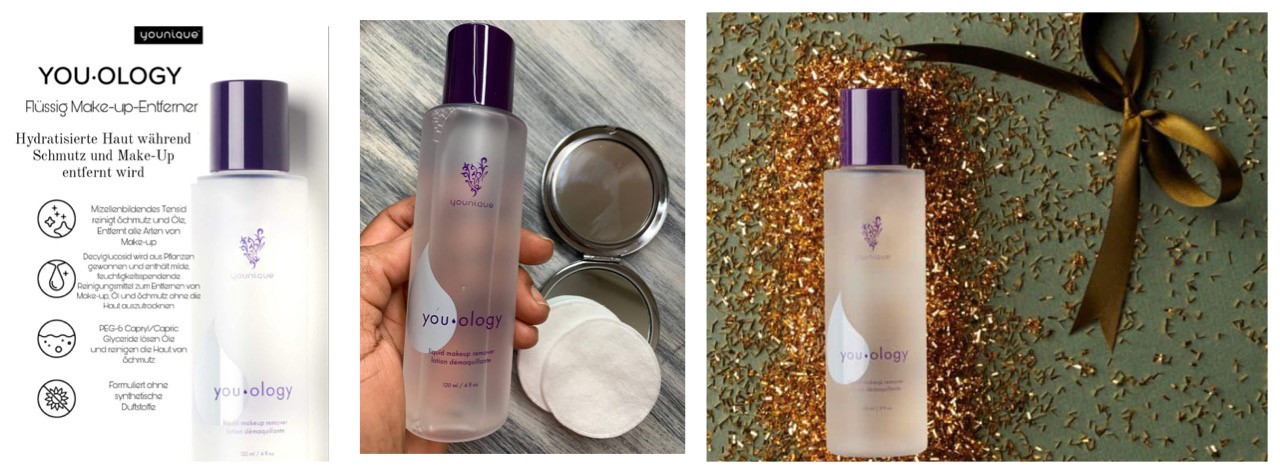 Younique Youology Flüssiger Makeup Entferner Anwendung
