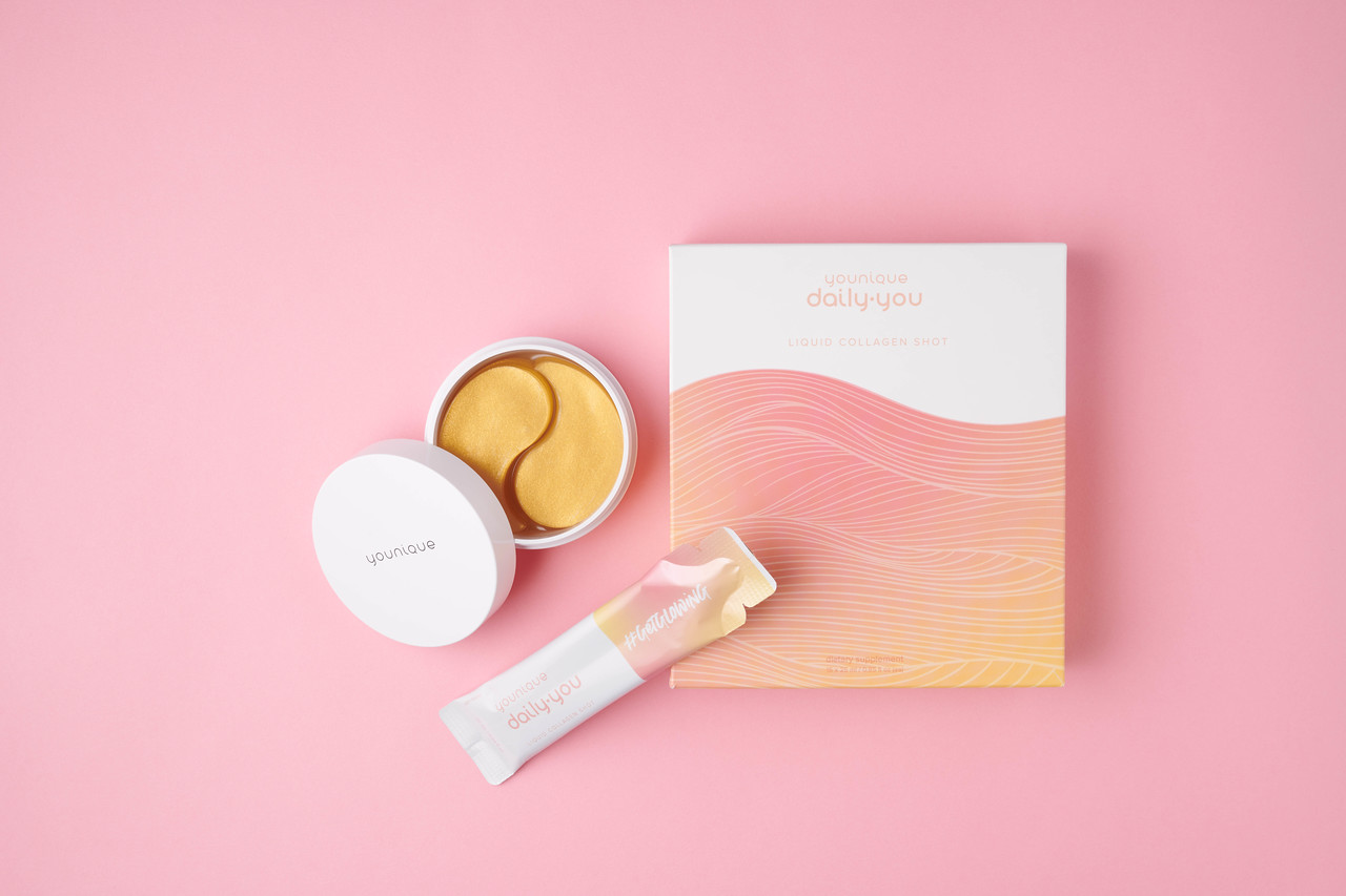 Younique Youology Augenmaske und Dailyyou Kollagen in Kombi Anwendung